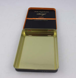 Chiny Tinplate Czarny papieros Tin Box CYMK Druk Grubość 0.2mm dostawca