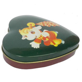 Chiny Mini Kształt serca z czekolady Tin Box, Słodki Cukierek Pojemnik Pudełko z pokrywką dostawca