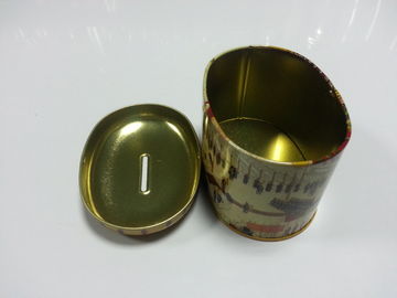 Chiny Cartoon Podłużny Metal Tin Box Coin Na oszczędność pieniędzy Malowane Kontenery dostawca