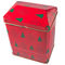 Red Gift Drukowane Puste puszki z pokrywką w kształcie Dom Tin Jar dostawca