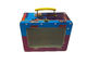 Prostokątne Kolorowe Kwadrat Metal Tin Box zawiasów Pojemniki do pakowania, metalowe pudełko na lunch dostawca