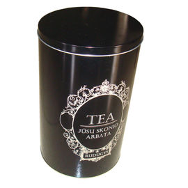 Chiny Niestandardowe Tin Tea Pojemniki z czarnym kolorem dla Chai Packaging, różne wzory dostawca