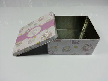 Chiny Prostokąt Food Stopień Tin Tin Kontenery kwadratowe pudełka na kawę / Cookie dostawca