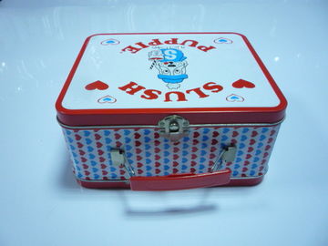 Chiny Tinplate Metal Prostokąt Tin Lunch Box Dla Żywności / cukierki / ciasto dostawca