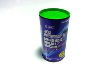 Chiny Walca Malowana metalowa puszka pojemnik na Calcium Powder Packaging dostawca