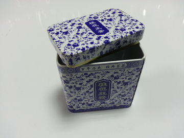 Chiny Niebieski i biały Porcelain Pudełko z pokrywką, Herbata Przechowywanie / upominkami Zapakowany dostawca