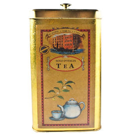 Chiny Plac Złote Tin Tin Can Tea Pojemniki do herbaty / kawy Packaging dostawca