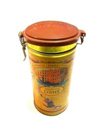 Chiny Tin Kawa Herbata Kanister z pokrywą z tworzywa sztucznego, grubość 0.23mm Kolor Colden dostawca