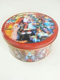 Chiny Christmas candy Tin magazynowe Kontenery Tinplate z pokrywą / Lid dostawca