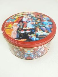 Chiny Christmas Cookie Tin magazynowe Pojemniki, Przechowywanie żywności walca Małe Tin Boxes dostawca
