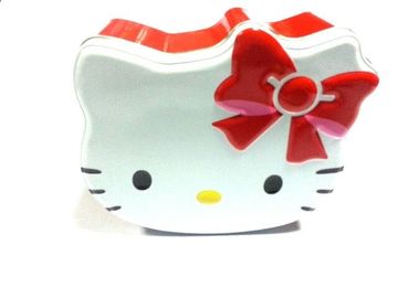 Chiny Hello Kitty Tin Cukierki Pojemniki, jest żywy tylko jak kot głowy, popularny element dostawca