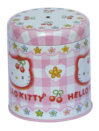Chiny Hello Kitty Cukierki Tin Container, Słodki Tin / Metal Box Z cymk Druku, metalowa obudowa dostawca