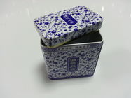 Chiny Niebieski i biały Porcelain Pudełko z pokrywką, Herbata Przechowywanie / upominkami Zapakowany firma