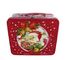 Chiny LOGO Druk Metal Prostokąt Tin Lunch Box Z Christmas grafiką eksporter
