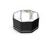 Czarny specjalna kształcie cookie Tin Box Pojemniki z ośmioma Angles dostawca