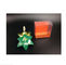 Forma gwiazdy Puste puszki Gift Box z różnym kolorem bazowym drukowane i wstążki dostawca
