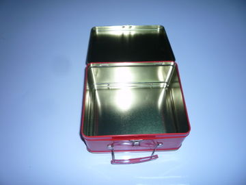 Drukowane Cartoon Metal Tin Plate Lunch Box z uchwytem / Tin Container dostawca