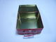 Red malowane Plac Tin Pojemniki / Metal Tin Can Do Cosmetic dostawca