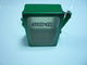 Zielony / Żółty Obiad Kwadrat Metal Box Uchwyt pokrywki Drukowane zawiasach Metal Puszki dostawca
