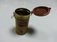 Tin Kawa Herbata Kanister z pokrywą z tworzywa sztucznego, grubość 0.23mm Kolor Colden dostawca