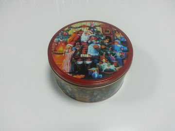 Christmas candy Tin magazynowe Kontenery Tinplate z pokrywą / Lid dostawca