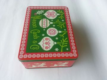 Masło Embossed Tin Cookie Pojemniki, Miejsce Baza kolorów na ciele i pokrywa dostawca