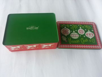 Masło Embossed Tin Cookie Pojemniki, Miejsce Baza kolorów na ciele i pokrywa dostawca