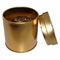 Złoty Food Grade herbaty Cyna Pojemniki z pokrywką, 65 x 75mm Dia dostawca