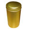 Specjalny Złoty Kolor cyny malowane herbaty kanistry, Round Box Shape dostawca