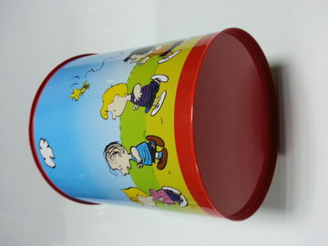 Chiny Tinplate Metal Tin Bucket, Printed Kolorowe kosza Container fabryka